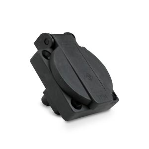 PCE 1020-5S 13 Amp 3 Pin Mini Flanged Socket Flat Pin IP54