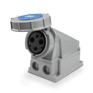 PCE 133-6 63 Amp 3 Pole Wall Mounted Socket IP67