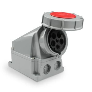 PCE 135-6 63 Amp 5 Pole Wall Mounted Socket IP67